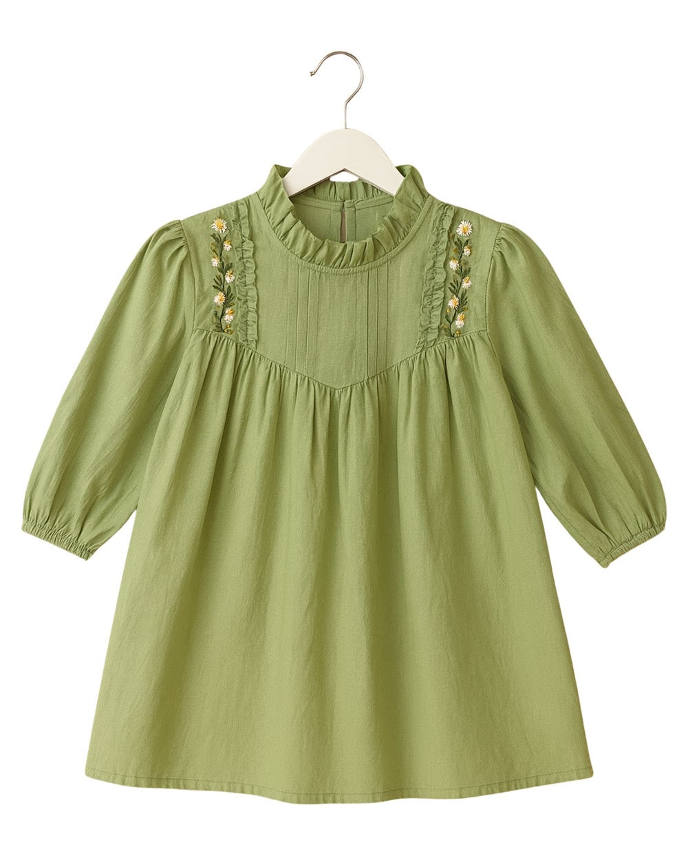 Light Green Ruffled Dress