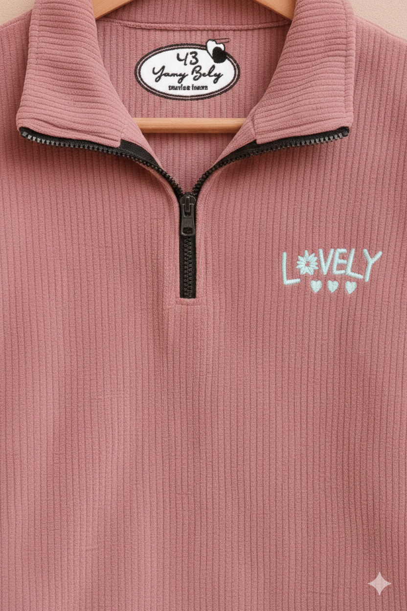 Girls Sweat Shirt Dusty Pink