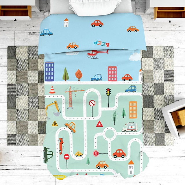 Kids Comforter Roadway Themed