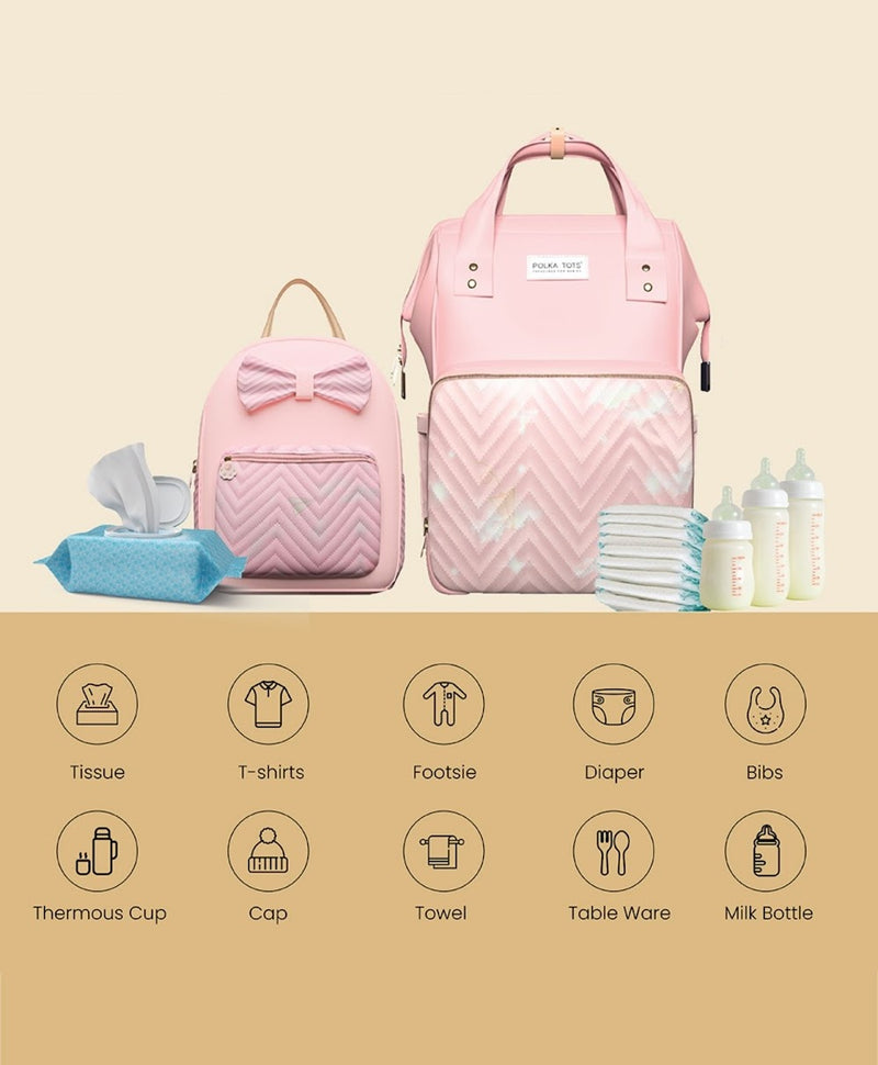 Diaper Bag Little Luxe Peach Design