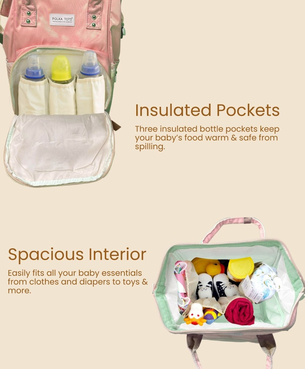 Diaper Bag Little Luxe Peach Design