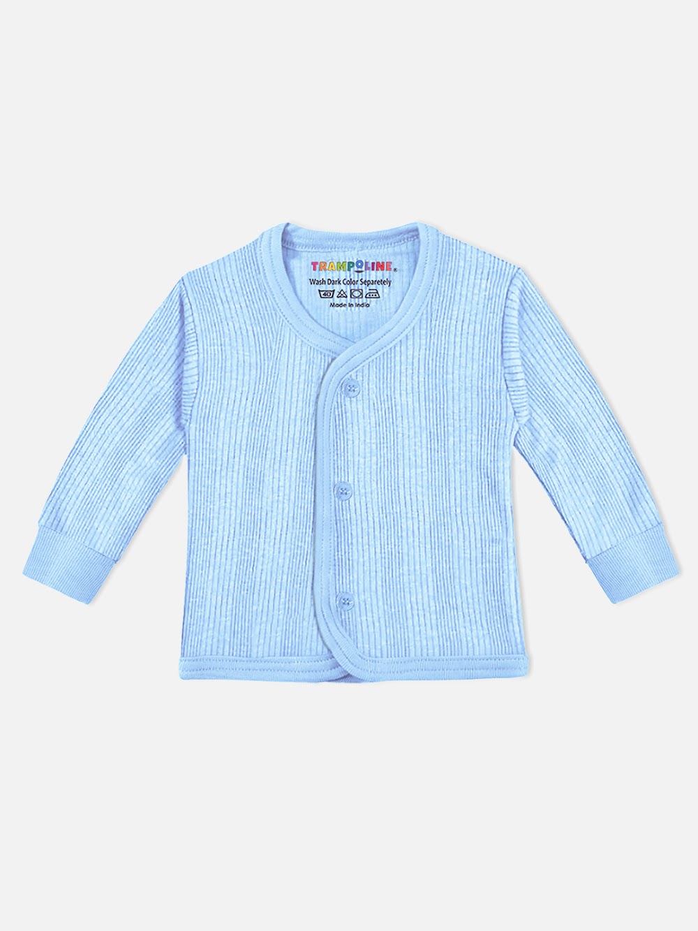 Blue Cotton Printed Baby Night Suit Set