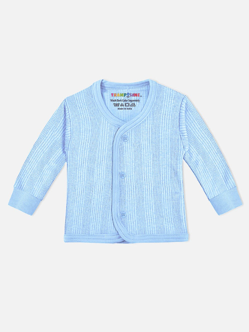 Blue Cotton Printed Baby Night Suit Set