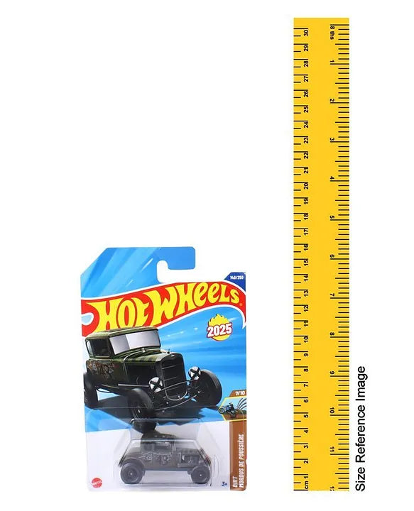 HOT WHEELS DIRT MORDUS DE POUSSIERE 7/10 FORD MODEL A CUSTOM/PERSONNSLISE 31 TOY CAR (Green, Pack of: 1)