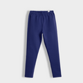 Royal Blue Solid Cotton Stretch Leggings