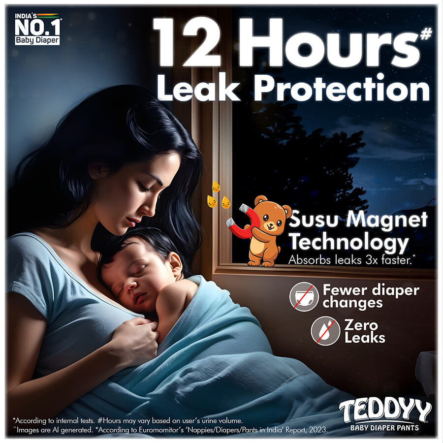 Teddyy Easy Babby Diaper Pants, Small (38 Pcs) (4-8 Kg )