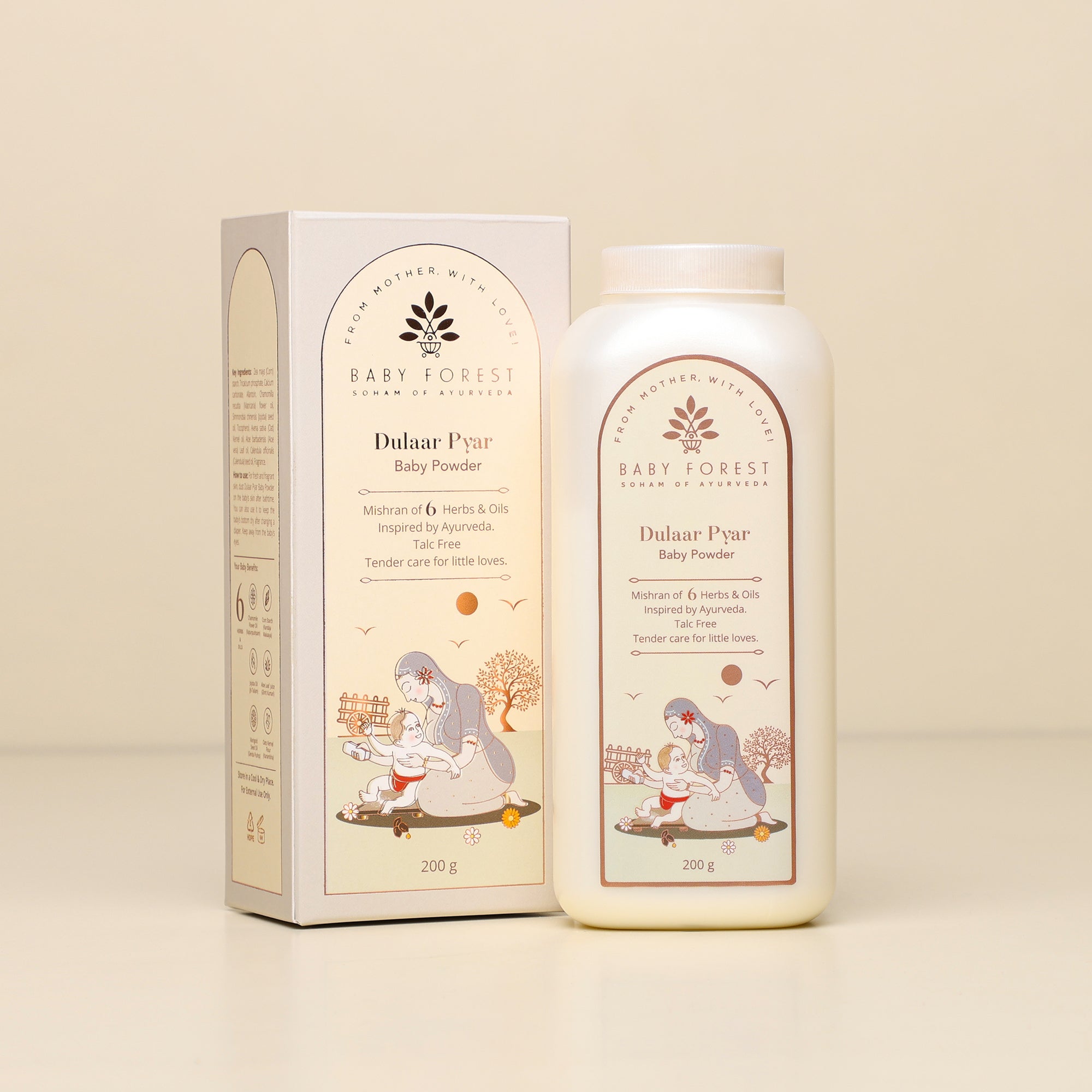 Baby Forest Dulaar Pyar Talc Free Baby Powder 200G