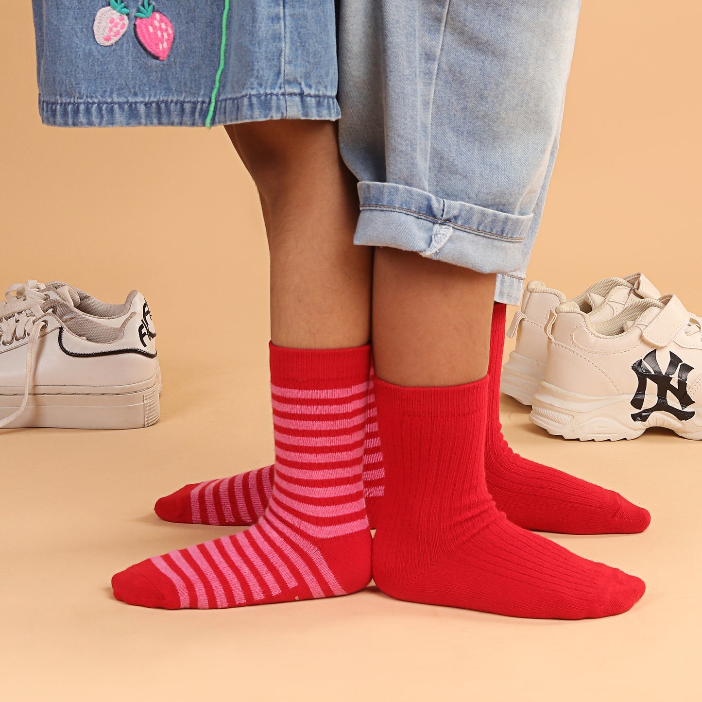 Strawberry Swirl Socks