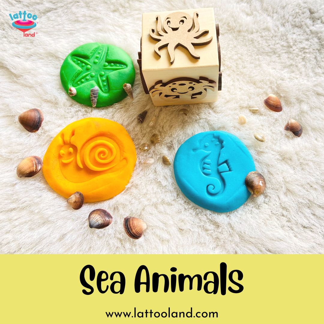 Wooden Forest Animals Stamp Dice