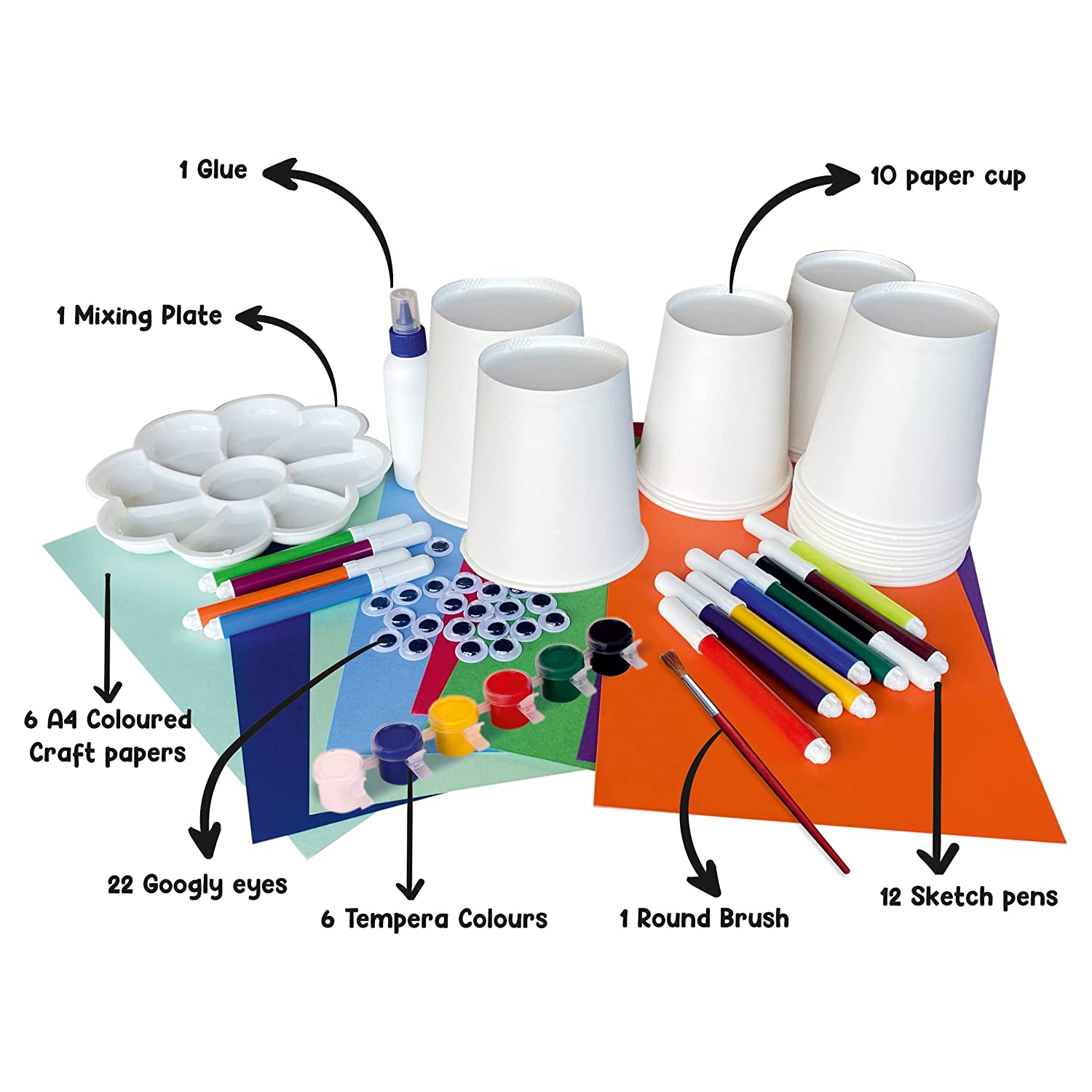 Webby DIY Art and Craft Paper Cup Making and Painting