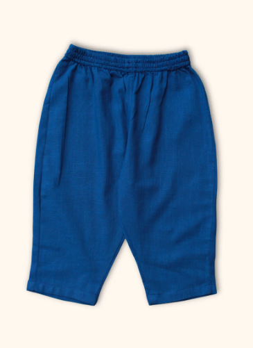 Pathan Boys kurta jacket set - blue