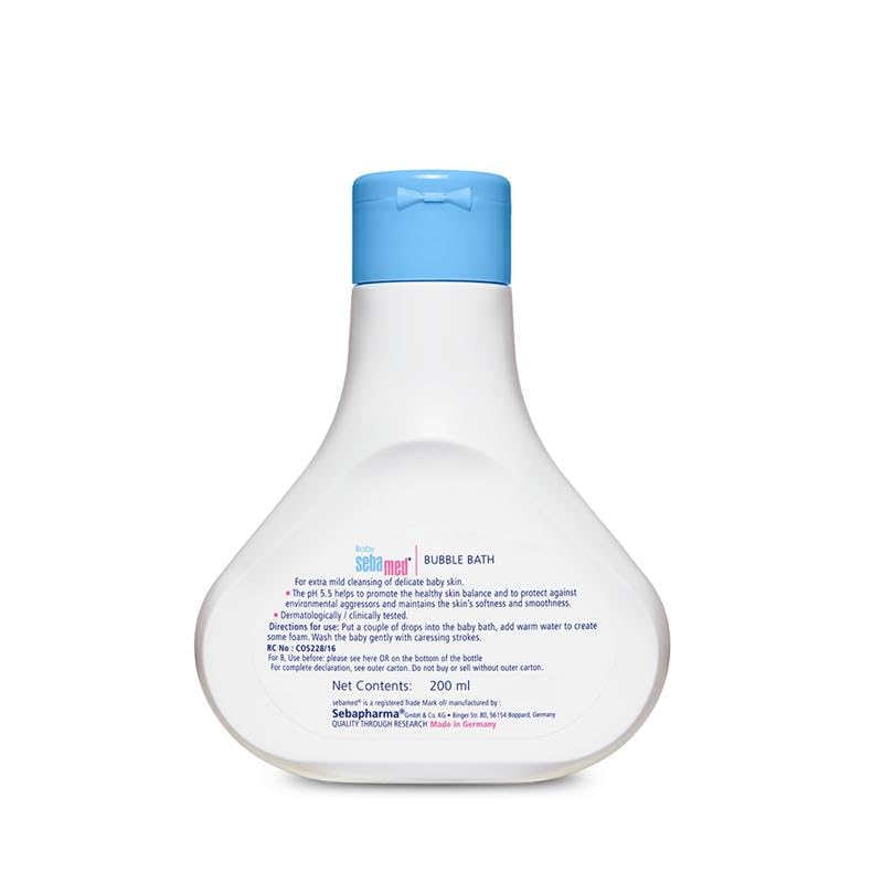 Sebamed Baby Bubble Bath|Ph 5.5|With Chamomile|No Tears |200 Ml