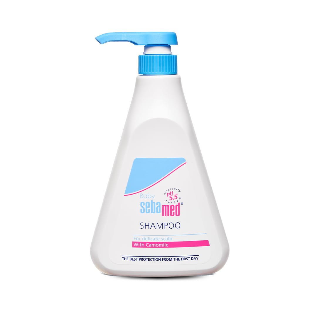 Sebamed Baby Shampoo 500Ml Camomile|Natural Moisturisers|No Tears Formula|For Delicate Scalp