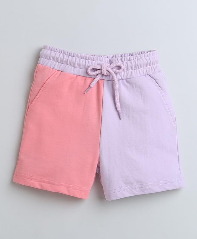 Lavender & Peach Girls Shorts
