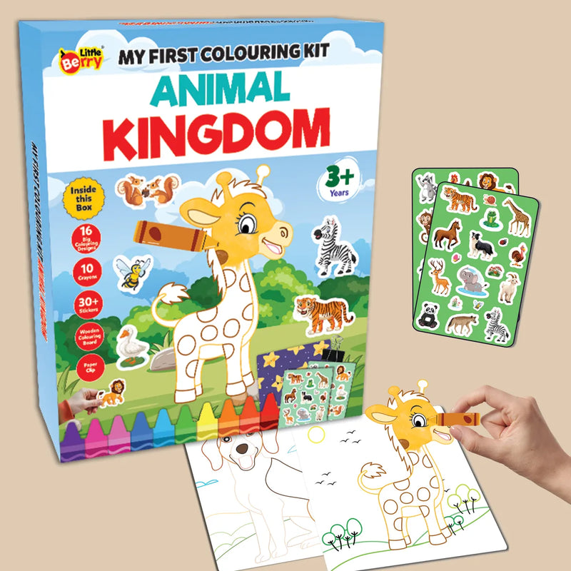 My First Colouring Kit Animal Kingdom
