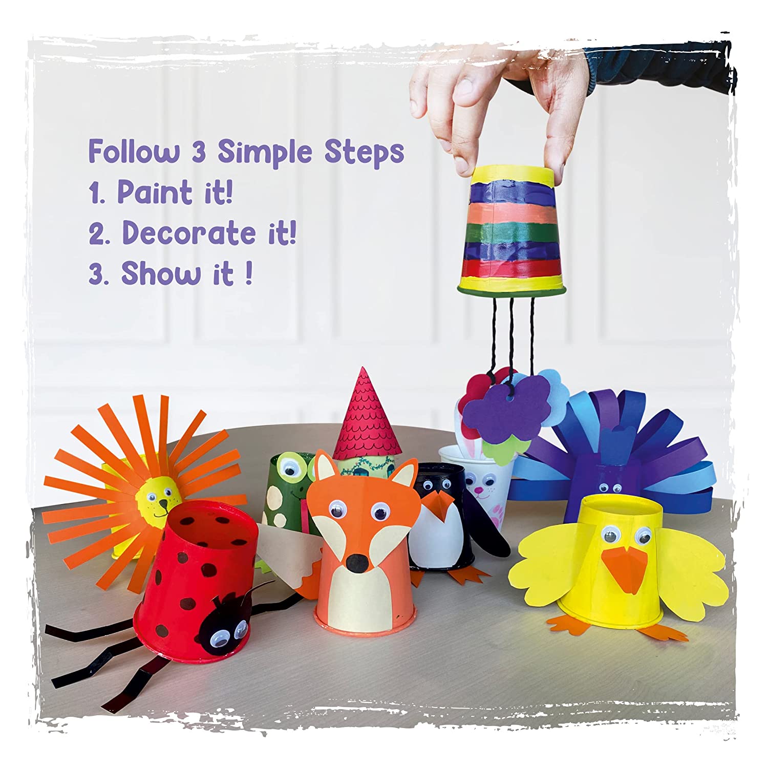 Webby DIY Art and Craft Paper Cup Making and Painting