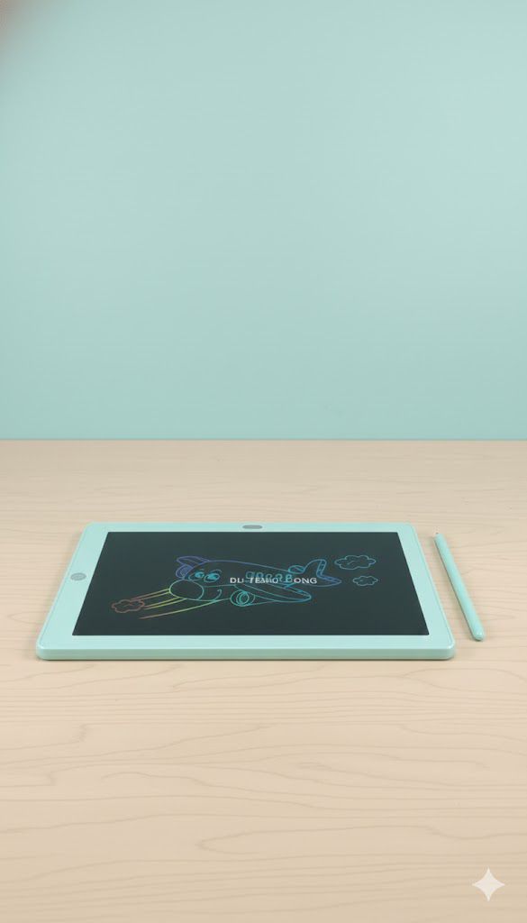 YA Kart Du Teng Long 7676 15" LCD Writing Tablet – Portable Digital Slate for Kids & Adults, Reusable Drawing Pad with Stylus – Ideal for Notes, Sketches & Learning