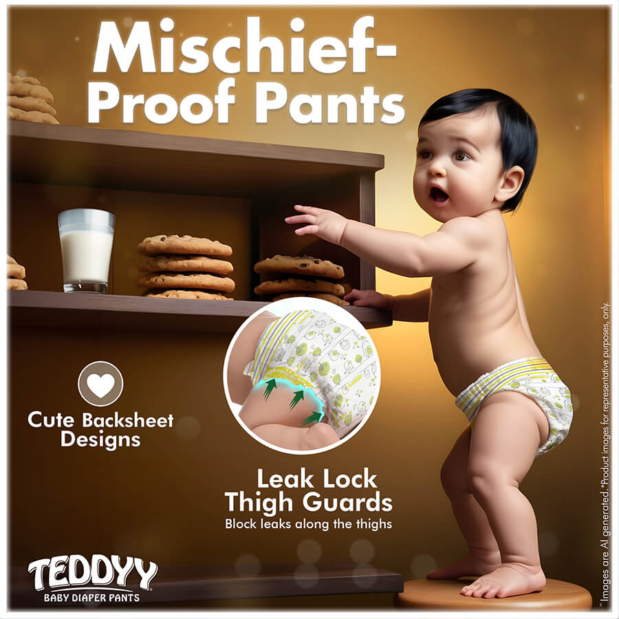 Teddyy Easy Babby Diaper Pants,  Nb (44Pcs) (Up To 5 Kg)