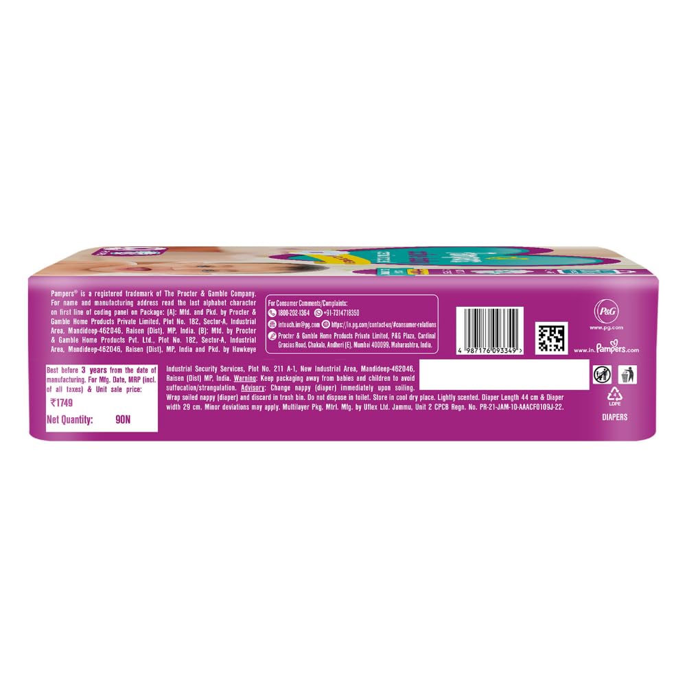 Pamper Daiper, Taped Style, Large (78 Pcs)