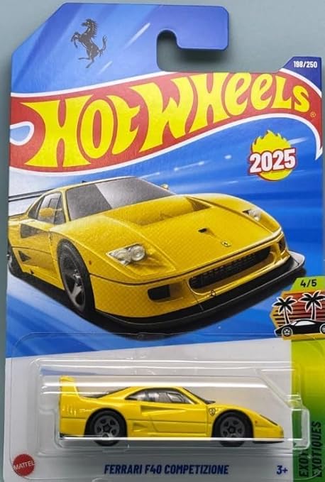 Hot Wheels Ferrari F40 Competizione [Yellow] Exotics 4/5, 198/250