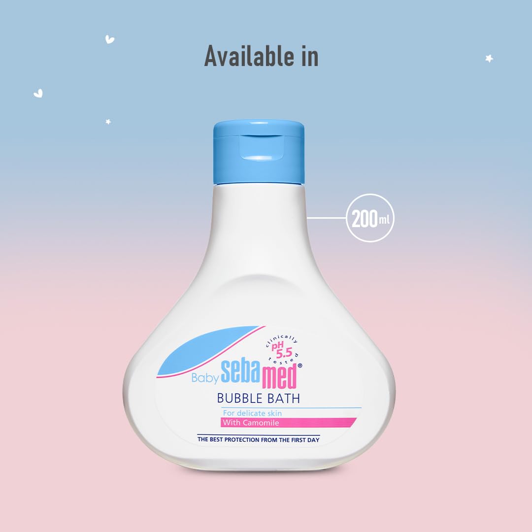 Sebamed Baby Bubble Bath|Ph 5.5|With Chamomile|No Tears |200 Ml