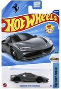 Hot Wheels Ferrari SF90 Stradale [Black/Dark Gray] Factory Fresh 5/5, 191/250, New for 2025!, 1:64 Scale Diecast Vehicle