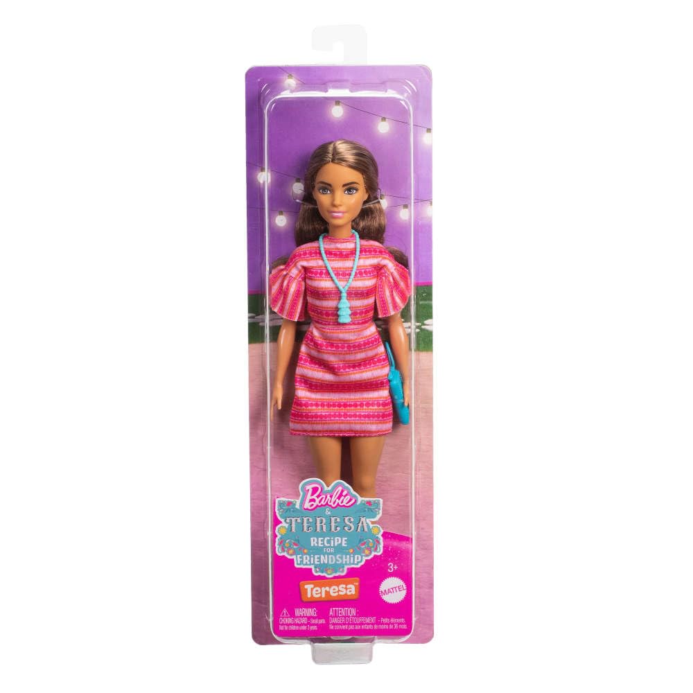 Barbie and Teresa Recipe for Friendship Teresa Fashion Doll Wearing Removable Signature Outfit with