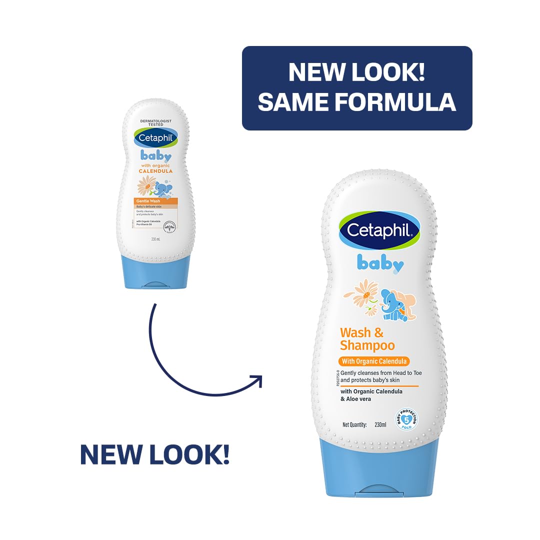 Cetaphil Baby Wash & Shampoo with Organic Calendula 230 ml