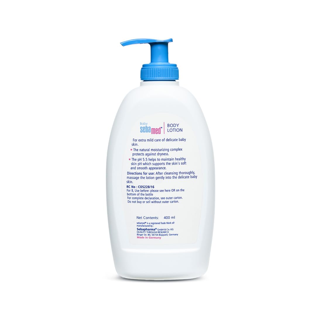 Sebamed Baby Body Lotion|Ph 5.5|Long Lasting Moisturiser|Quickly Absorbed| 400 Ml