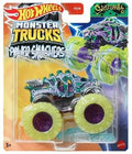 Hot Wheels Monster Trucks New for 2024 1:64 Scale Power Smashers (Skelesaurus 2.0