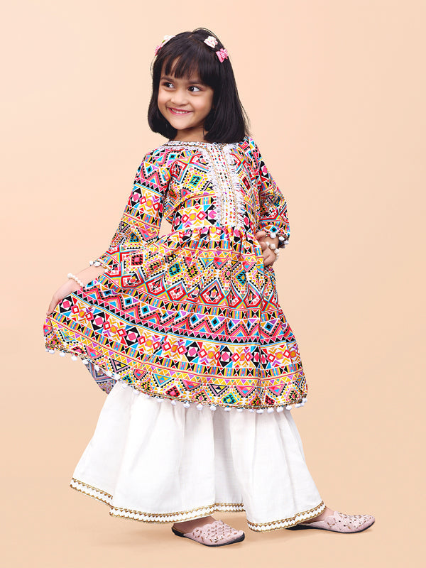 Girls Casual Kurta and Palazzo Set