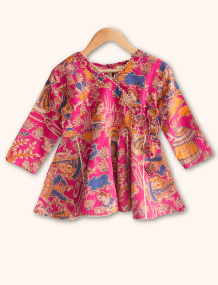 Radhe Girl Set - Pink