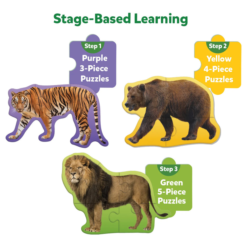 Step By Step Puzzle: Wild Animals