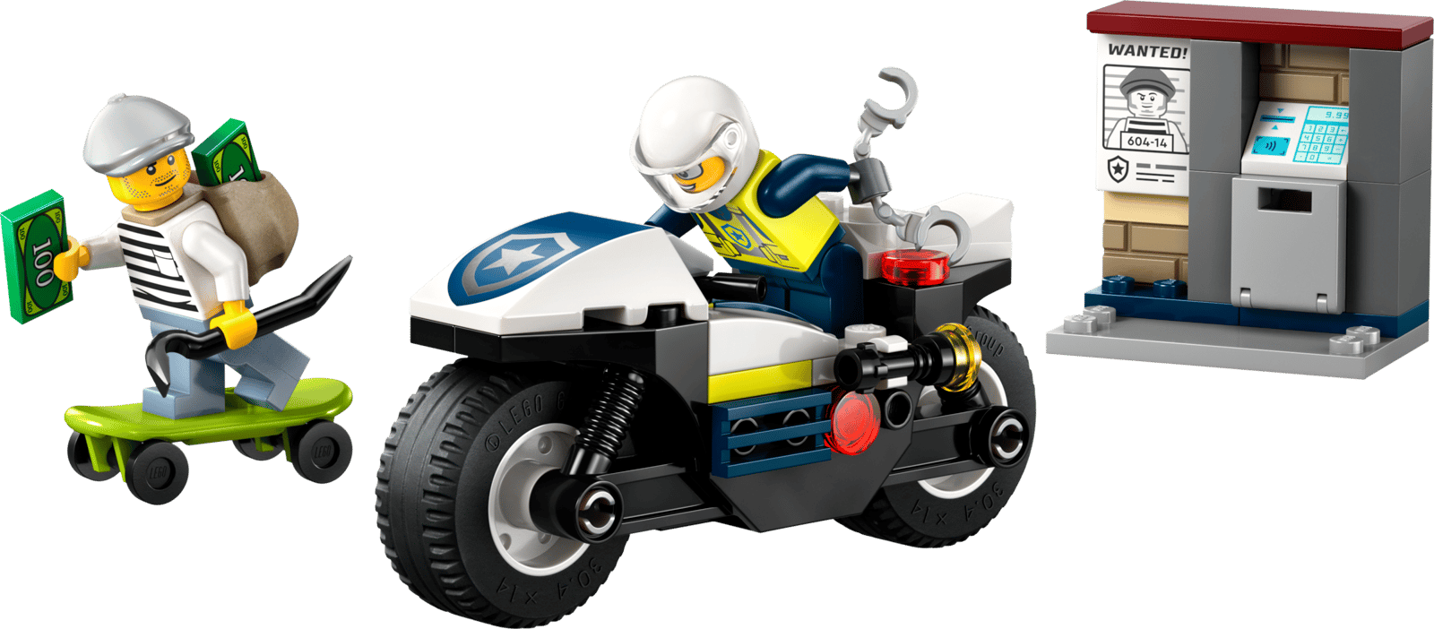 Lego Police Motorcycle Chase