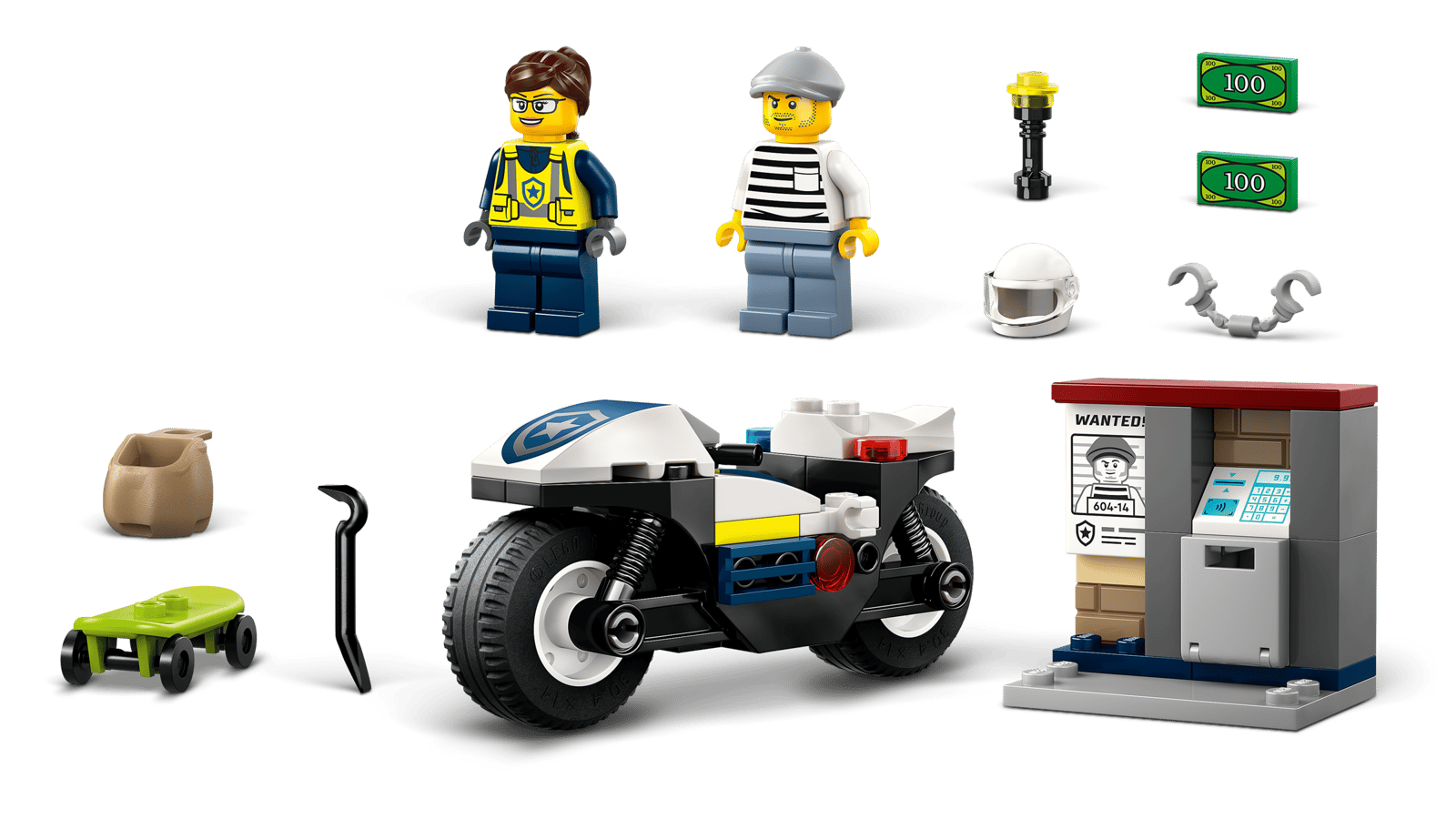 Lego Police Motorcycle Chase