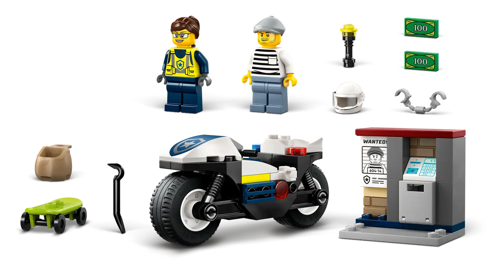 Lego Police Motorcycle Chase
