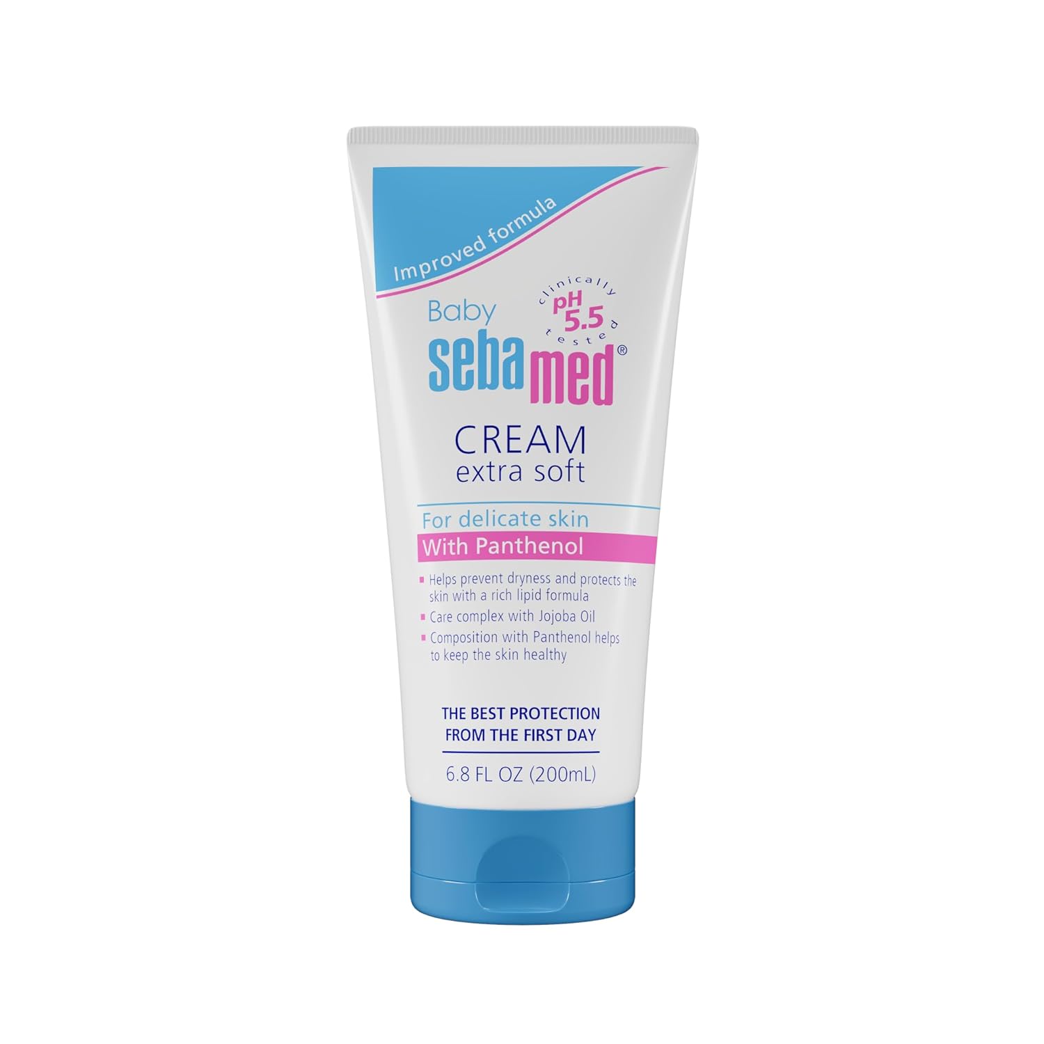 Sebamed Baby Cream Extra Soft 200M|Ph 5.5| Panthenol And Jojoba Oil|Clinically Tested| Ecarf Approved