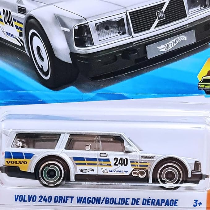 Hot Wheels 2025 Volvo 240 Drift Wagon Wagons Ages 3 and Up 227/250 (Grey)