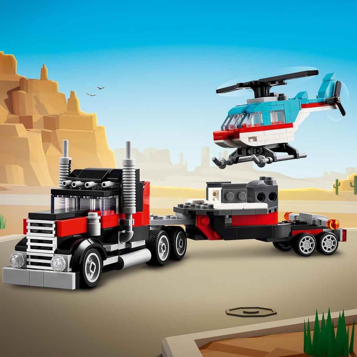 LEGO Creator Flatbed Truck with Helicopter