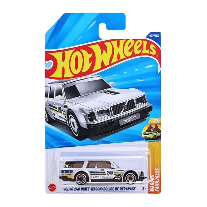 Hot Wheels 2025 Volvo 240 Drift Wagon Wagons Ages 3 and Up 227/250 (Grey)