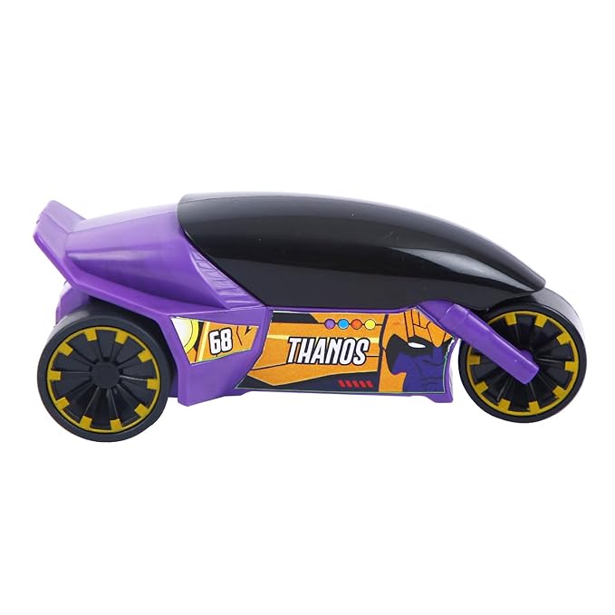 Thanos Motorcycles, Marvel Inspired Toy Bikes with Sturdy and Long-Lasting Construction, Enhances Motor Skills and Fun Vehicle Toy for Gift - Purple