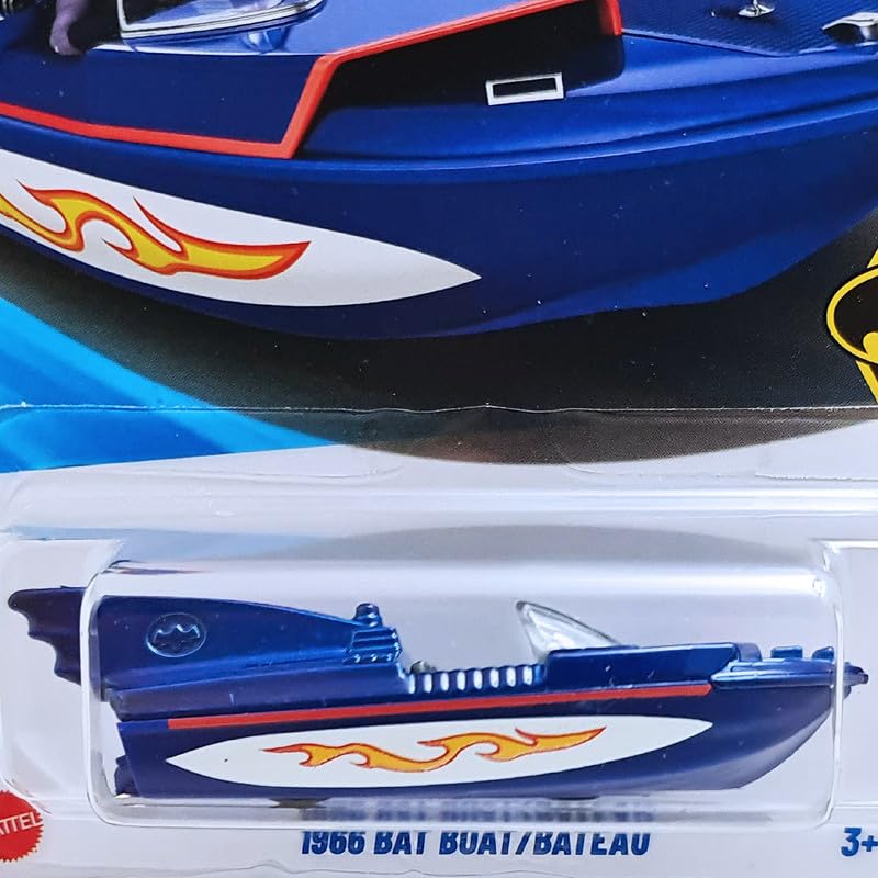 Hot Wheels 2025 1966 Bat Boat Batman Ages 3 and Up 232/250 (Blue)