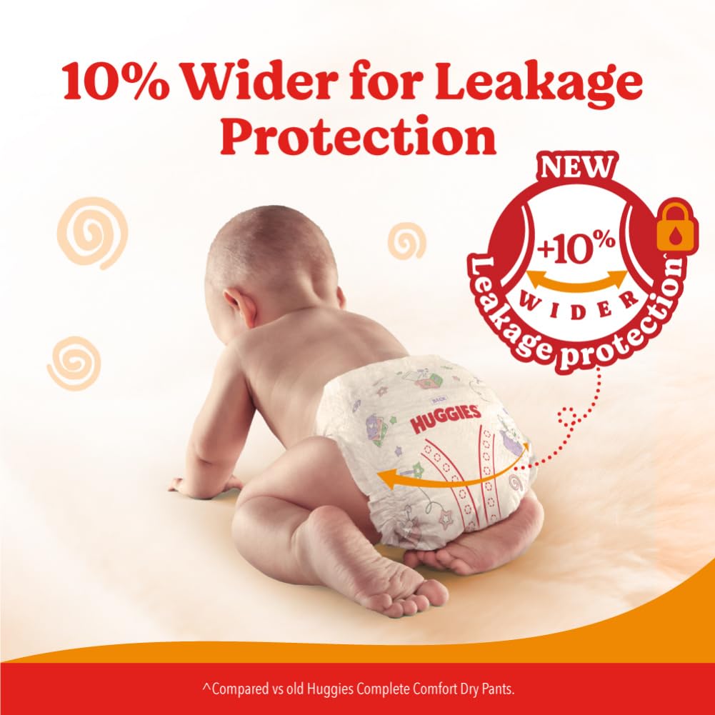 Huggies Comfy Pants Baby Diaper Small (S) (4-8Kg) 64 Pack