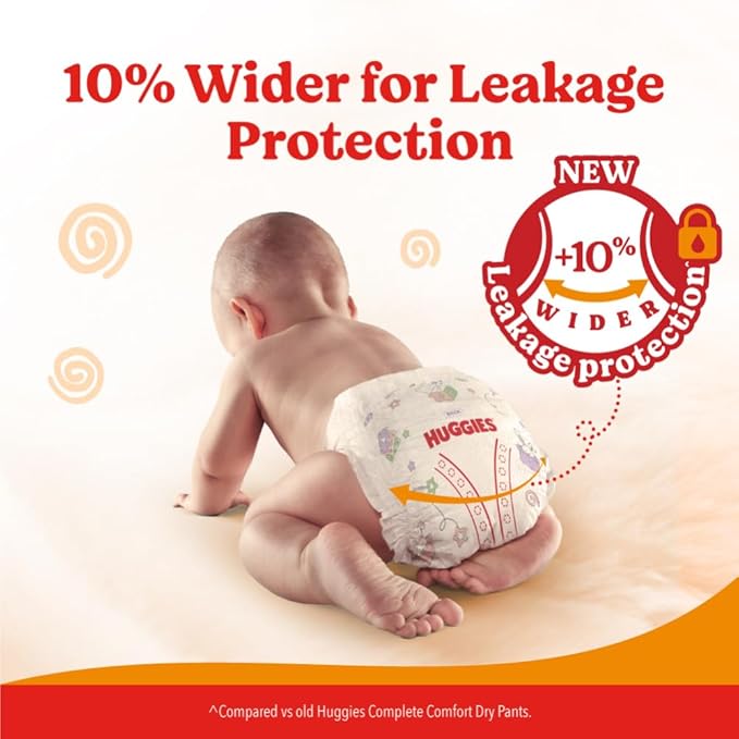 Huggies Comfy Pants Baby Diaper, Small (S) (4-8Kg) 38 + 2pcs free Pack
