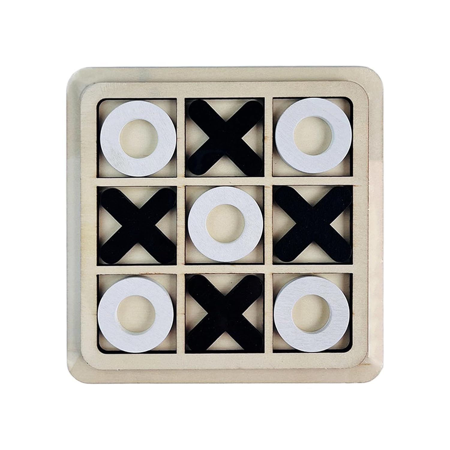 CLUB BOLLYWOOD Tic TAC Toe Board Game for Adults and Family Night Activity Educational Toys Black White,|Toys & Hobbies | Games |1 Wood Tic Tac Toe Board Game