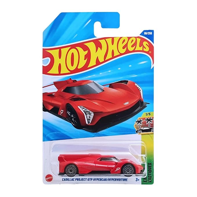 Hot Wheels Cadillac Project GTP Hypercar Exotics Ages 3 Years and Up 99/250 (Red)