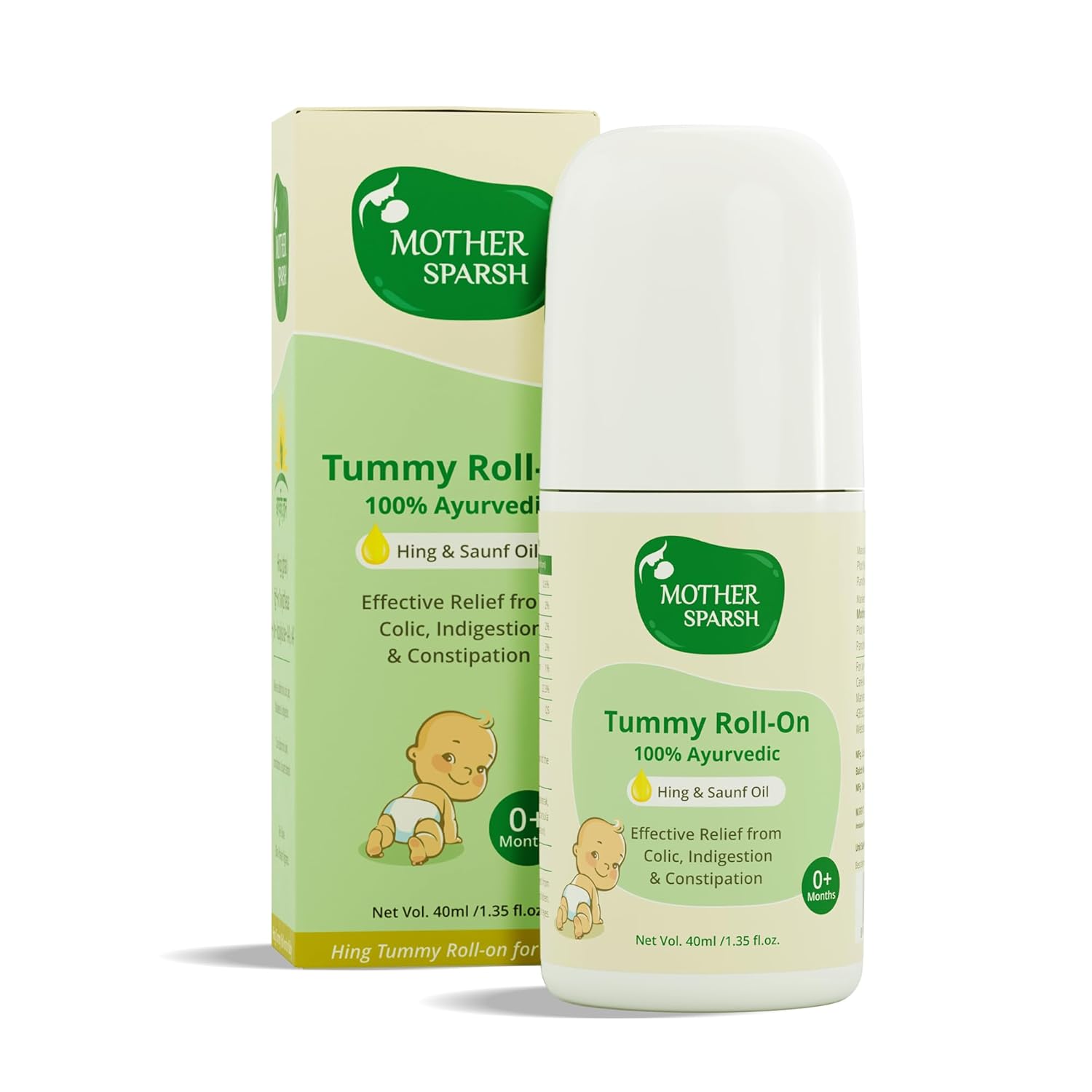 Mother Sparsh Baby Tummy Roll-On - 40 Ml