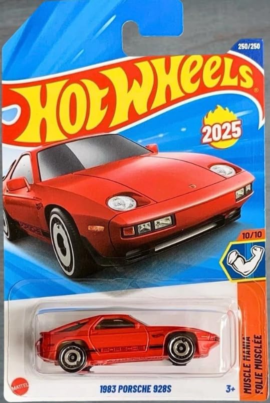 Hot Wheels 1983 Porsche 928S [Red], Muscle Mania 10/10, 250/250, New for 2025!, 1:64 Scale Diecast Vehicle