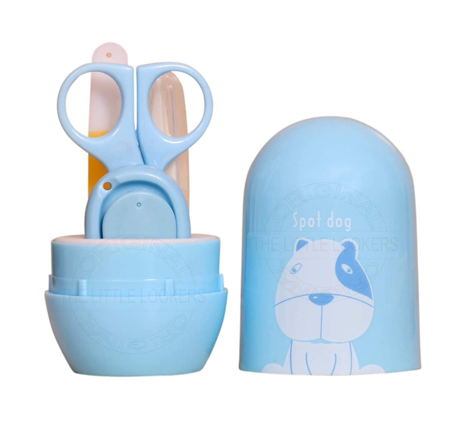 4-In-1 Grooming Kit/Manicure Kit For Babies/Infants/Toddler With Scissors, Nail Clipper, Filer, Tweezer