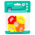 Mee Mee Soft Silicone Teether For Babies (Multi-Textured) (Orange)